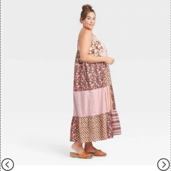Universal Thread Patchwork Maxi Dress NWT - Picture 3 of 6